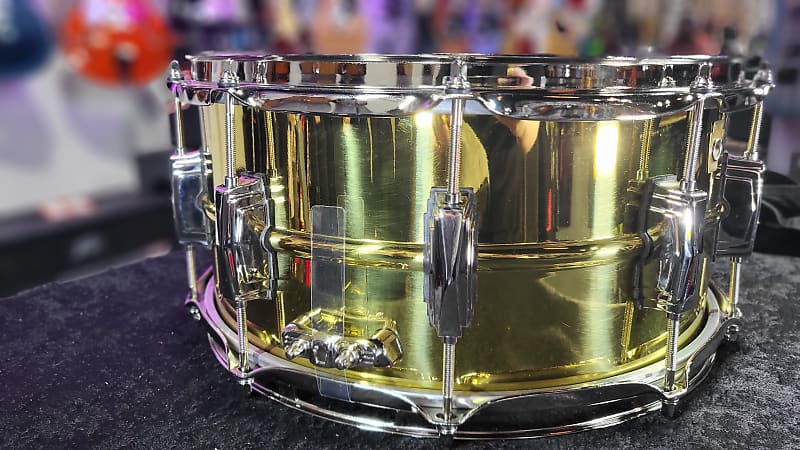 Ludwig LB403 "Super Brass" Snare Drum 6.5 x 14 in. Nickel Hardware Auth Dealer Free Shipping!