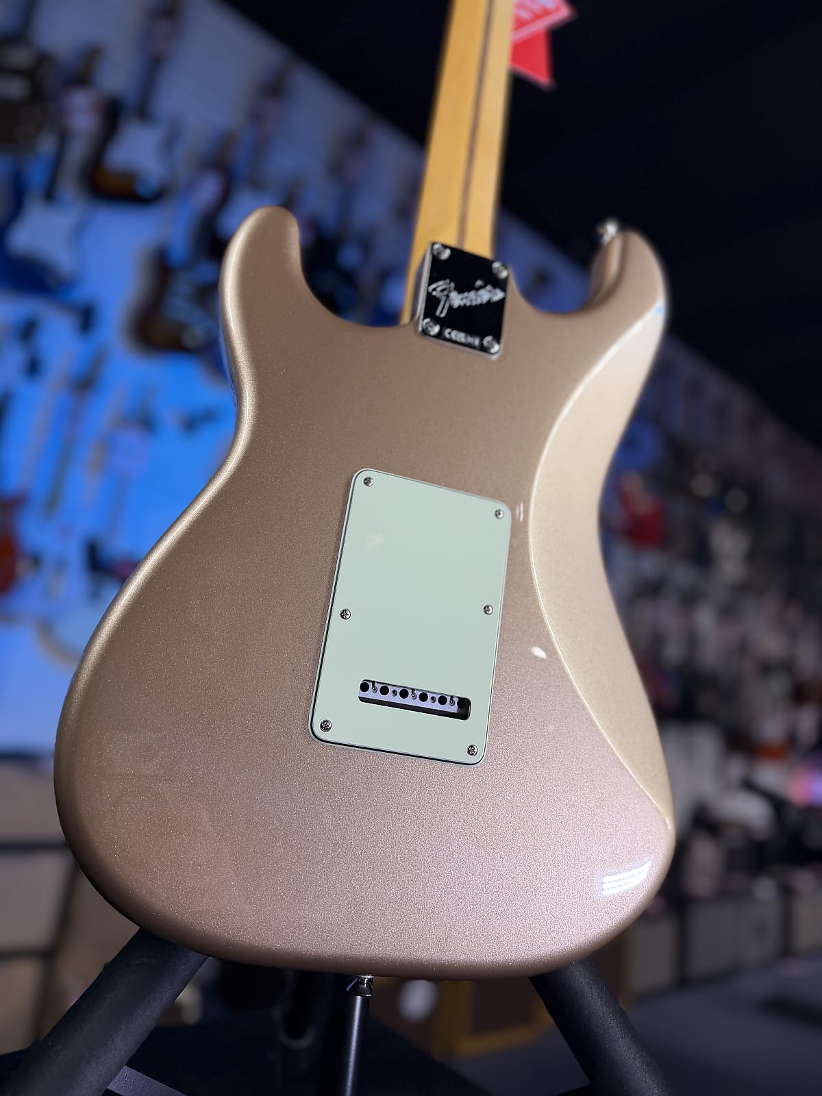 Fender American Professional Classic Stratocaster Electric Guitar - Faded Firemist Gold GET PLEK'D! 849