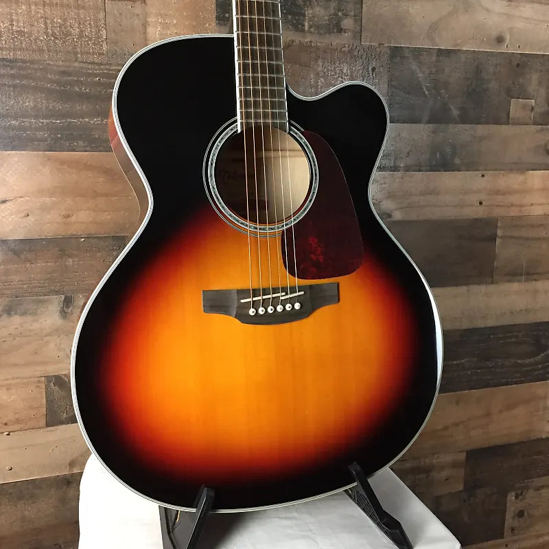 Takamine GJ72CE BSB G70 Series Jumbo Cutaway, Gloss Brown Sunburst, 285