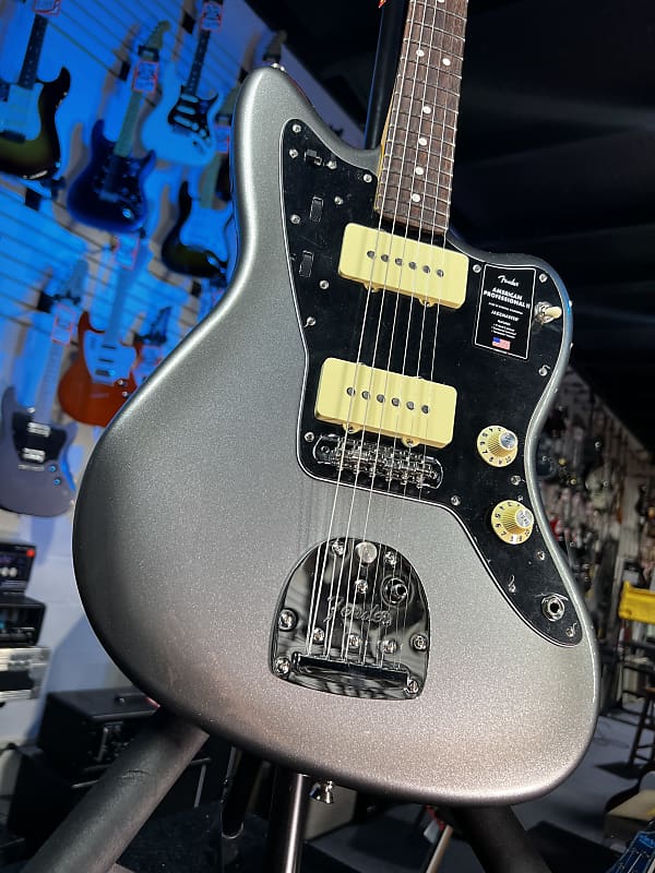 Fender American Professional II Jazzmaster Mercury Rosewood Fingerboard GET PLEK'D! 243