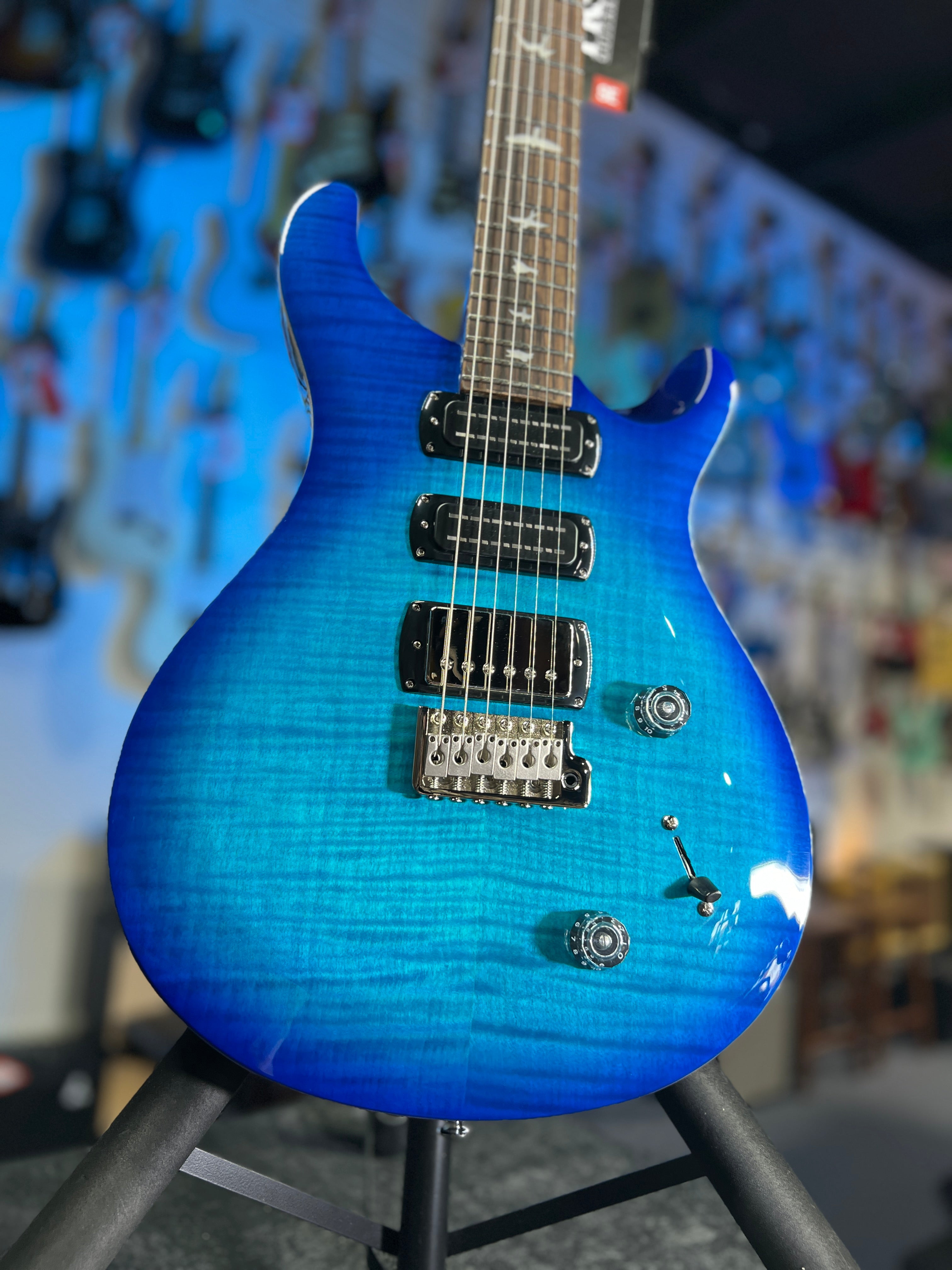 PRS SE Studio Electric Guitar - Lake Blue Authorized Dealer! 848 GET PLEK’D!