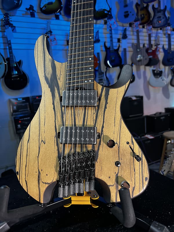 Ibanez QX527 7-string Electric Guitar - Pale Moon Ebony Natural Flat GET PLEK'D! 168