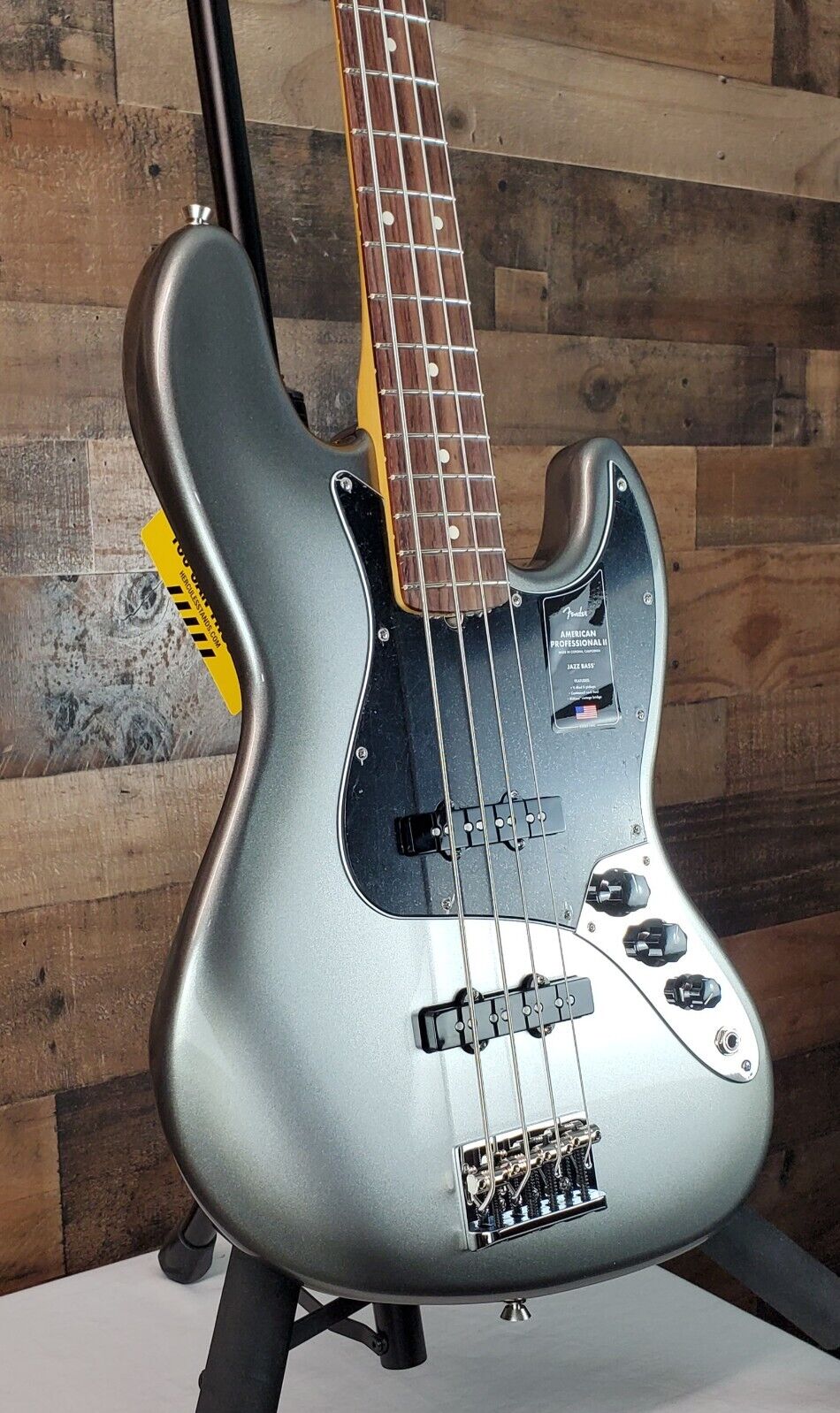 Fender Am Pro II Jazz Bass Mercury w/ Hard Case, Auth Dealer, 955