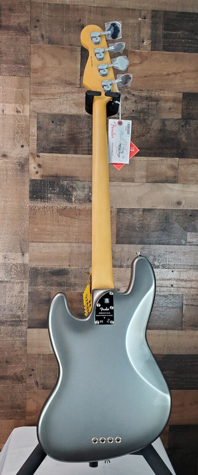Fender Am Pro II Jazz Bass Mercury w/ Hard Case, Auth Dealer, 955