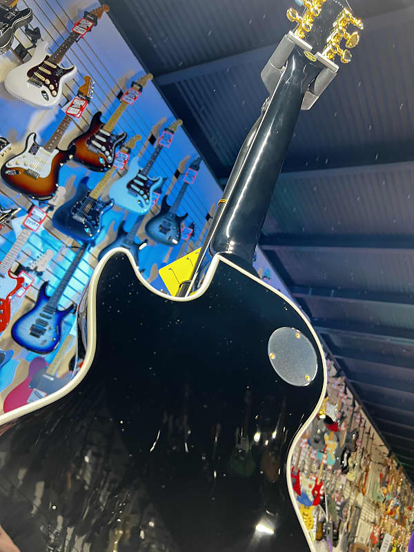 Epiphone Les Paul Custom Electric Guitar - Ebony Auth Dealer! 594 GET PLEK’D!