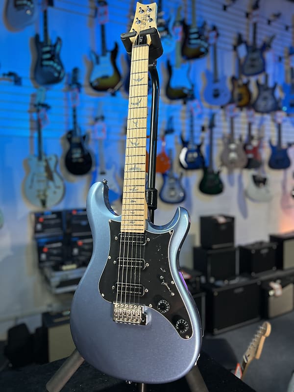 PRS SE NF 3 Electric Guitar - Ice Blue Metallic with Maple Fingerboard, Signature Dealer, Get Plekd! 927