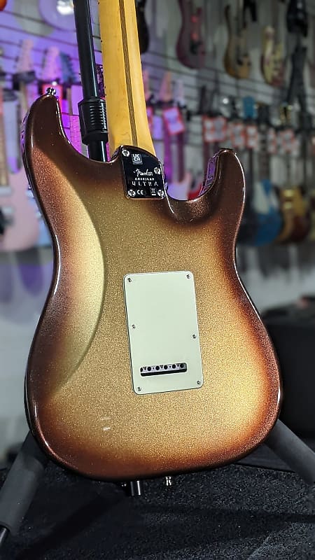 Fender American Ultra Stratocaster Left-handed - Mocha Burst Maple Fingerboard! 920 GET PLEK’D!