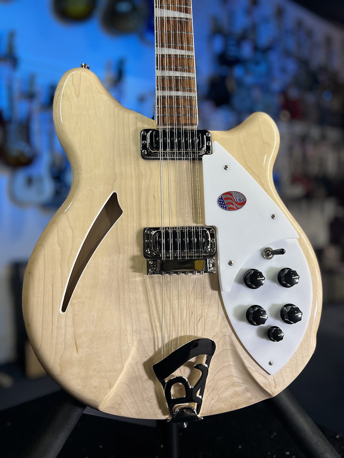 New 2025 Rickenbacker 360/12 12-String 360 Electric, Mapleglo w/ RIC Case 743