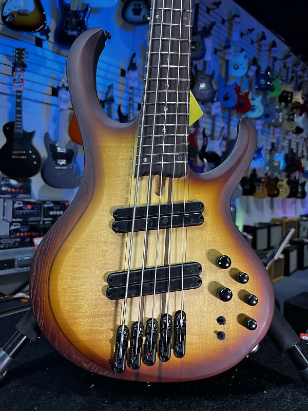 Ibanez BTB Bass Workshop Multi-scale 5-string Electric Bass Natural Browned Burst Flat GET PLEK'D! 576