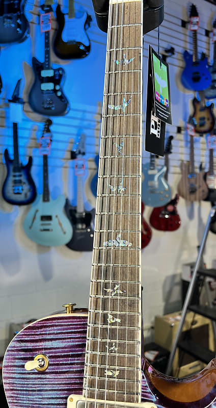 2024 PRS Wood Library McCarty Singlecut 594 - Violet w/Matching Stained Maple Neck & Paisley Hardshell Case + PLEK*D #003