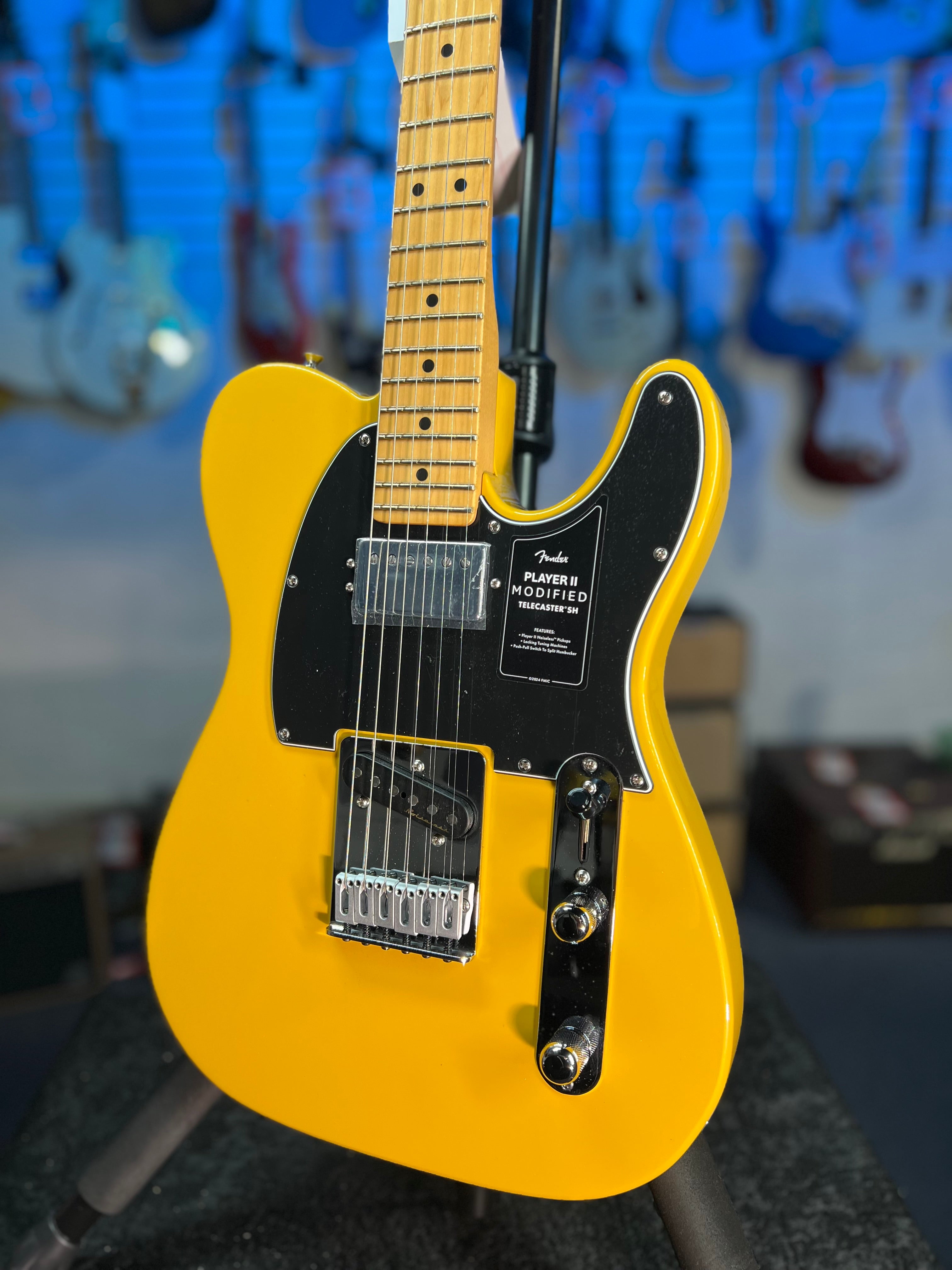 Fender Player II Modified Telecaster SH 2025 - Sunshine Yellow, with Fender Gig Bag, Free Plek and Setup, 482