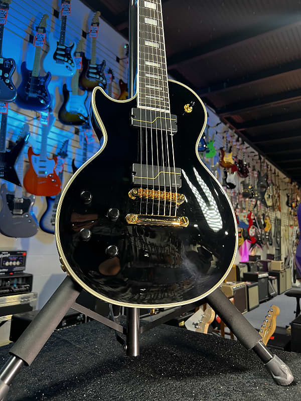 Epiphone 7-string Matt Heafy Les Paul Custom Origins Left-handed Ebony GET PLEK'D! 671