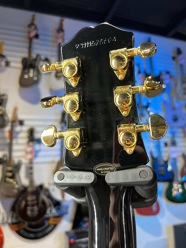 Epiphone Les Paul Custom Electric Guitar - Ebony Auth Dealer! 594 GET PLEK’D!