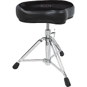 Roc-N-Soc 2025 Manual Spindle Drum Throne with Original Saddle - Black, New, Free Ship