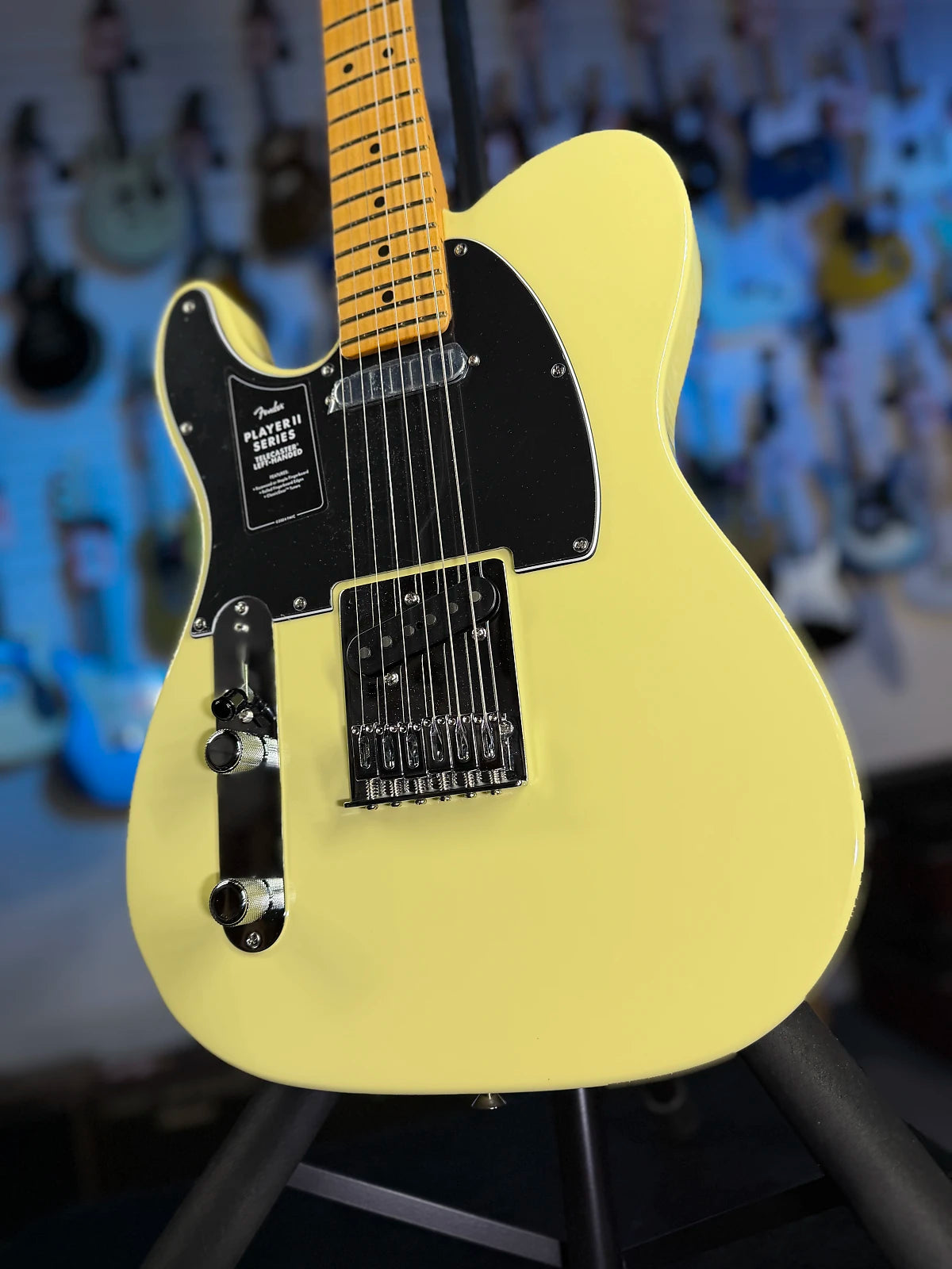 Fender Player II Telecaster Left-handed Electric Guitar - Hialeah Yellow with Maple Fingerboard GET PLEK'D! 286