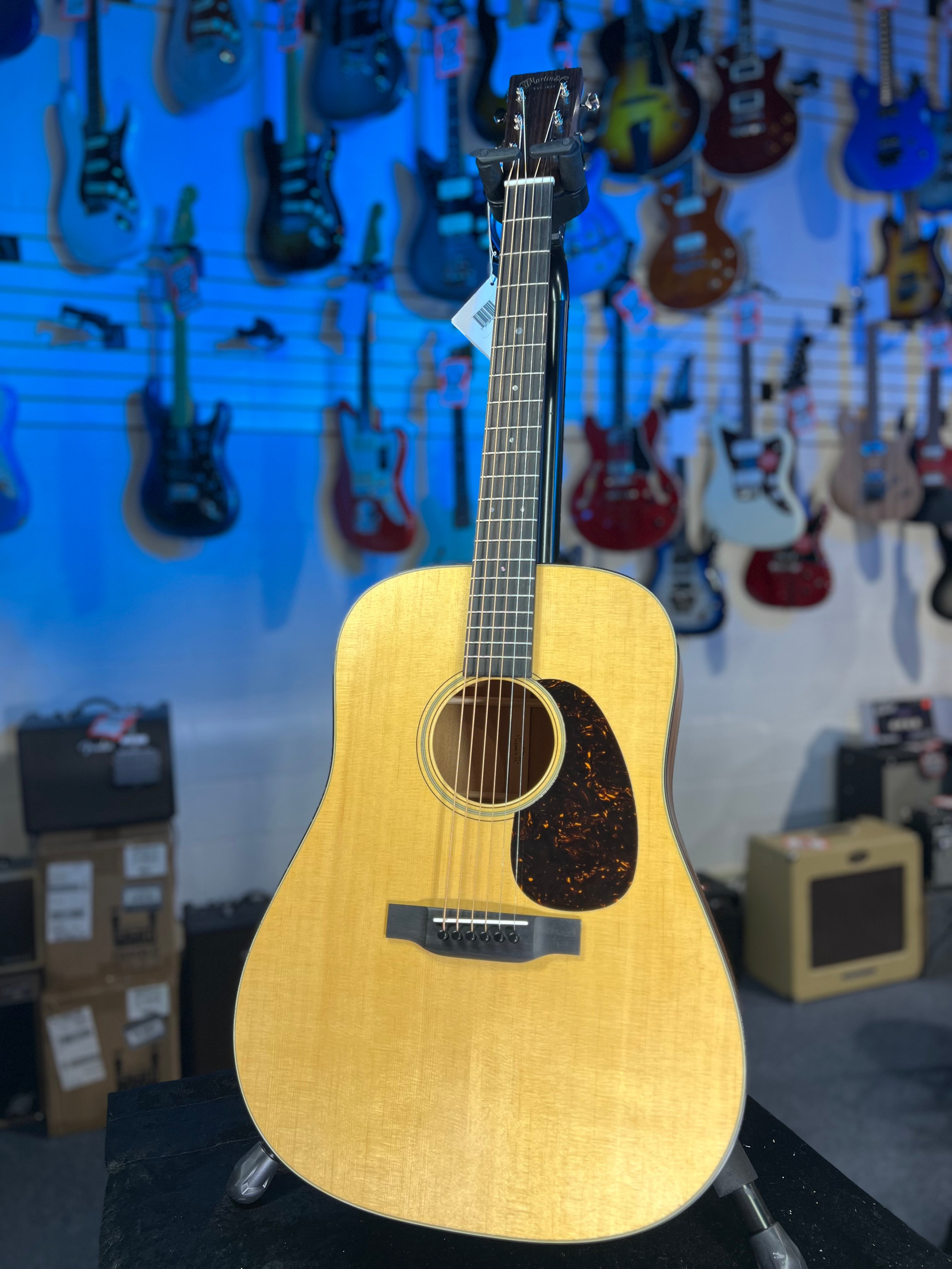 Martin D-18 Satin Acoustic Guitar - Satin Natural , w Case, Auth Dealer GET PLEK'D! 663