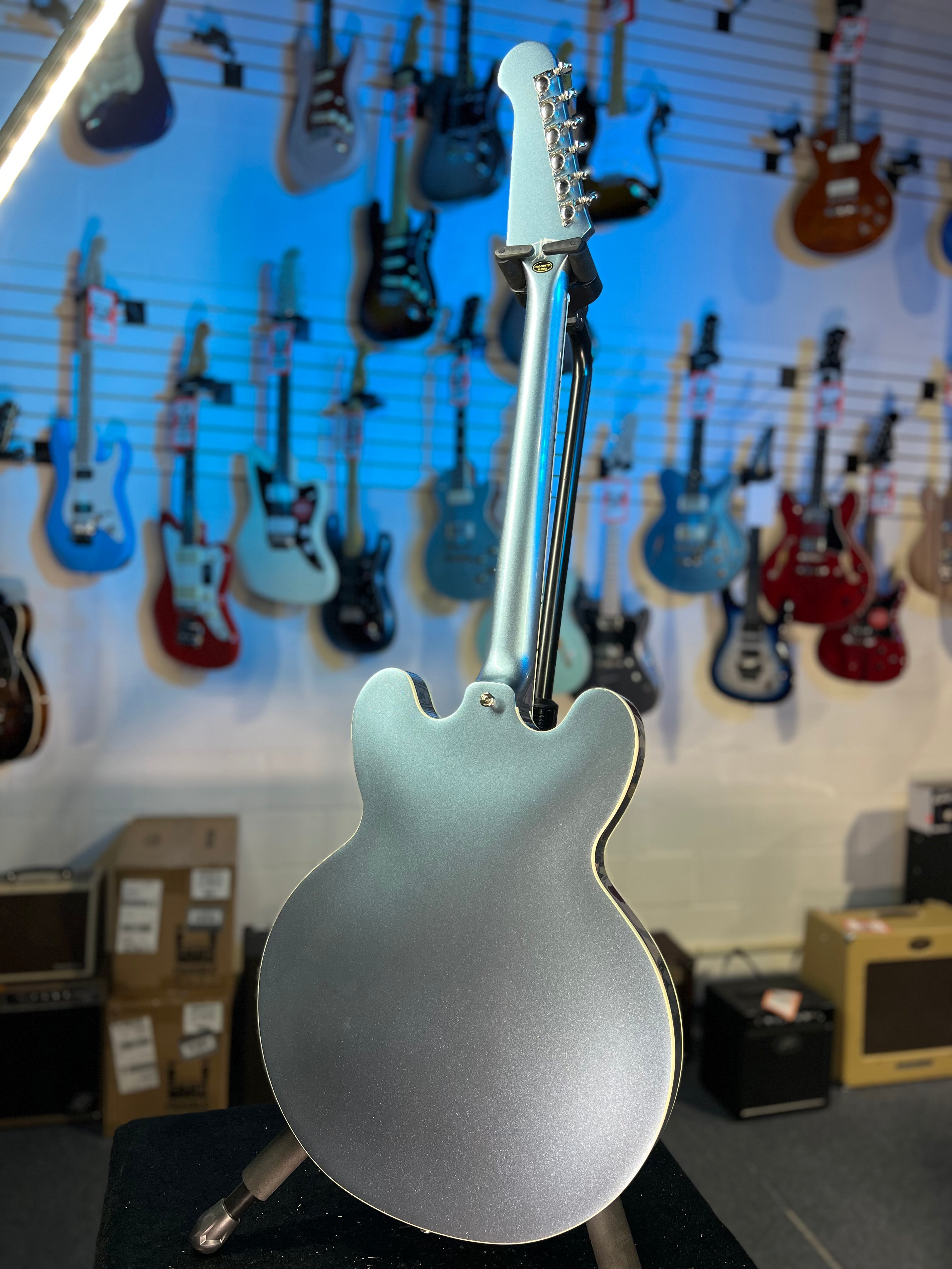 Epiphone Dave Grohl DG 335 Semi-hollowbody Electric Guitar - Pelham Blue GET PLEK'D! 199