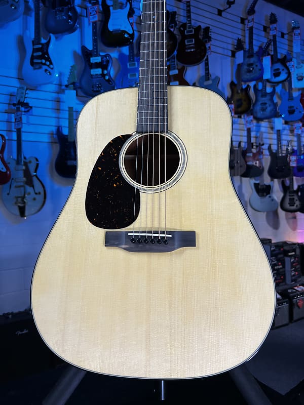 Martin D-18 Left-handed Acoustic Guitar - Natural Auth Deal Free Shipping! 571 GET PLEK’D!