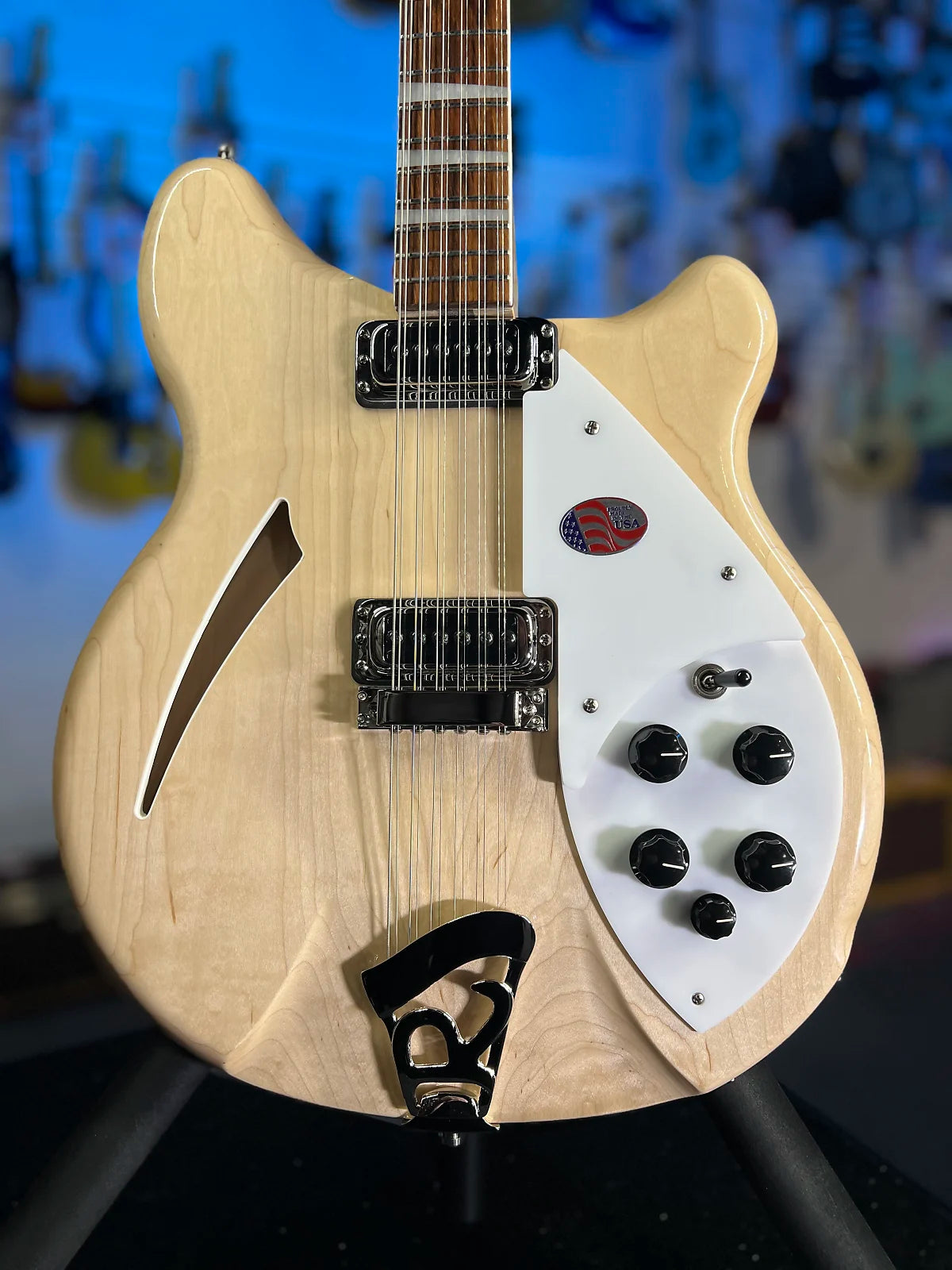 New 2025 Rickenbacker 360/12 12-String 360 Electric, Mapleglo w/ RIC Case 743