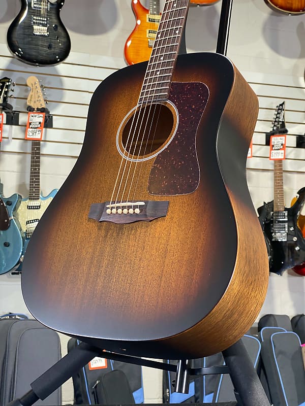 Guild USA D-20 Mahogany Dreadnought Acoustic Vintage Sunburst | OHSC + *FREE PLEK WITH PURCHASE*, PLEK Avail 306