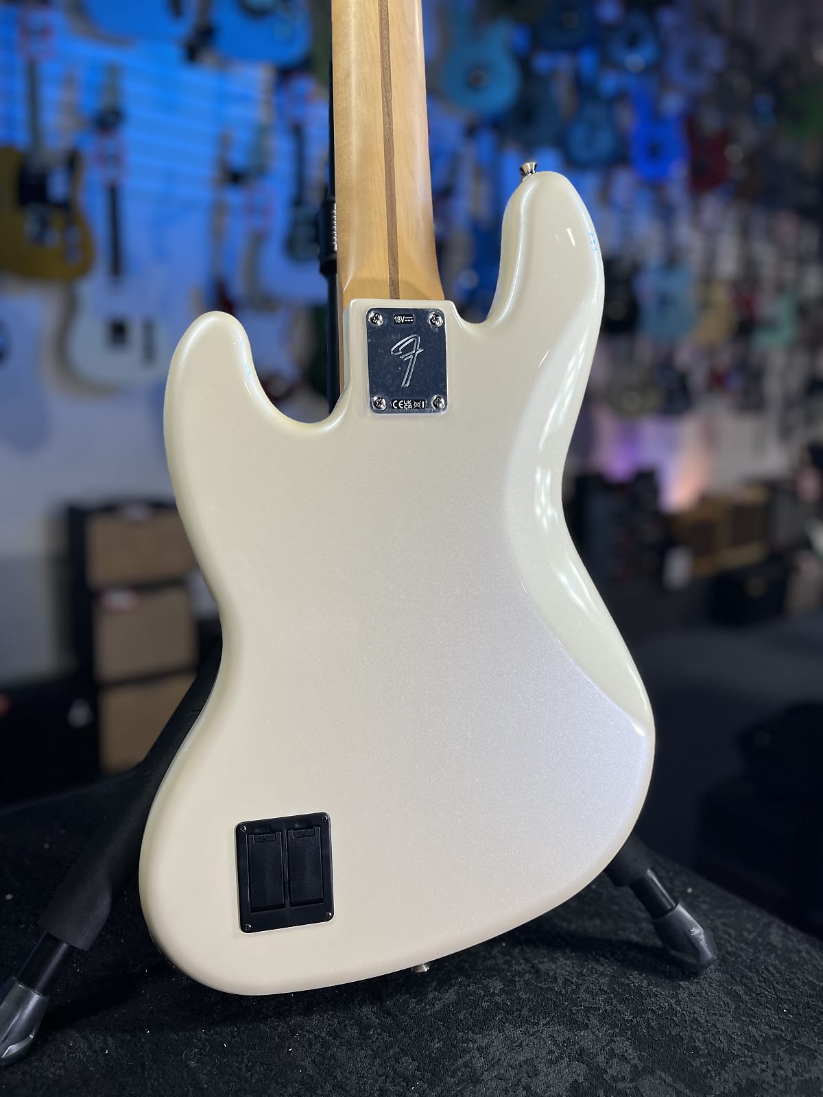 Fender Player II Modified Active Jazz Bass V - Olympic Pearl, Maple Fingerboard 104 GET PLEK’D!