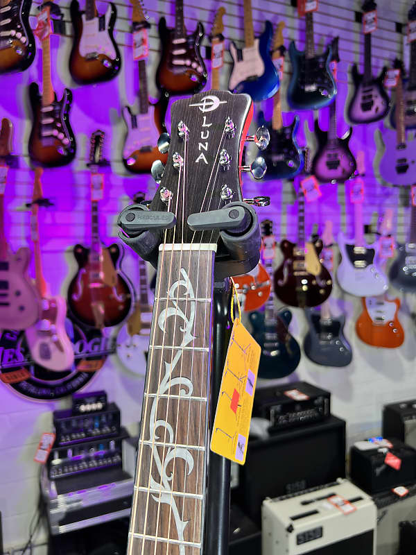 Luna Vineyard Koa Bevel Acoustic-electric Guitar - Natural Gloss Auth Deal Free Ship! 131 GET PLEK’D!