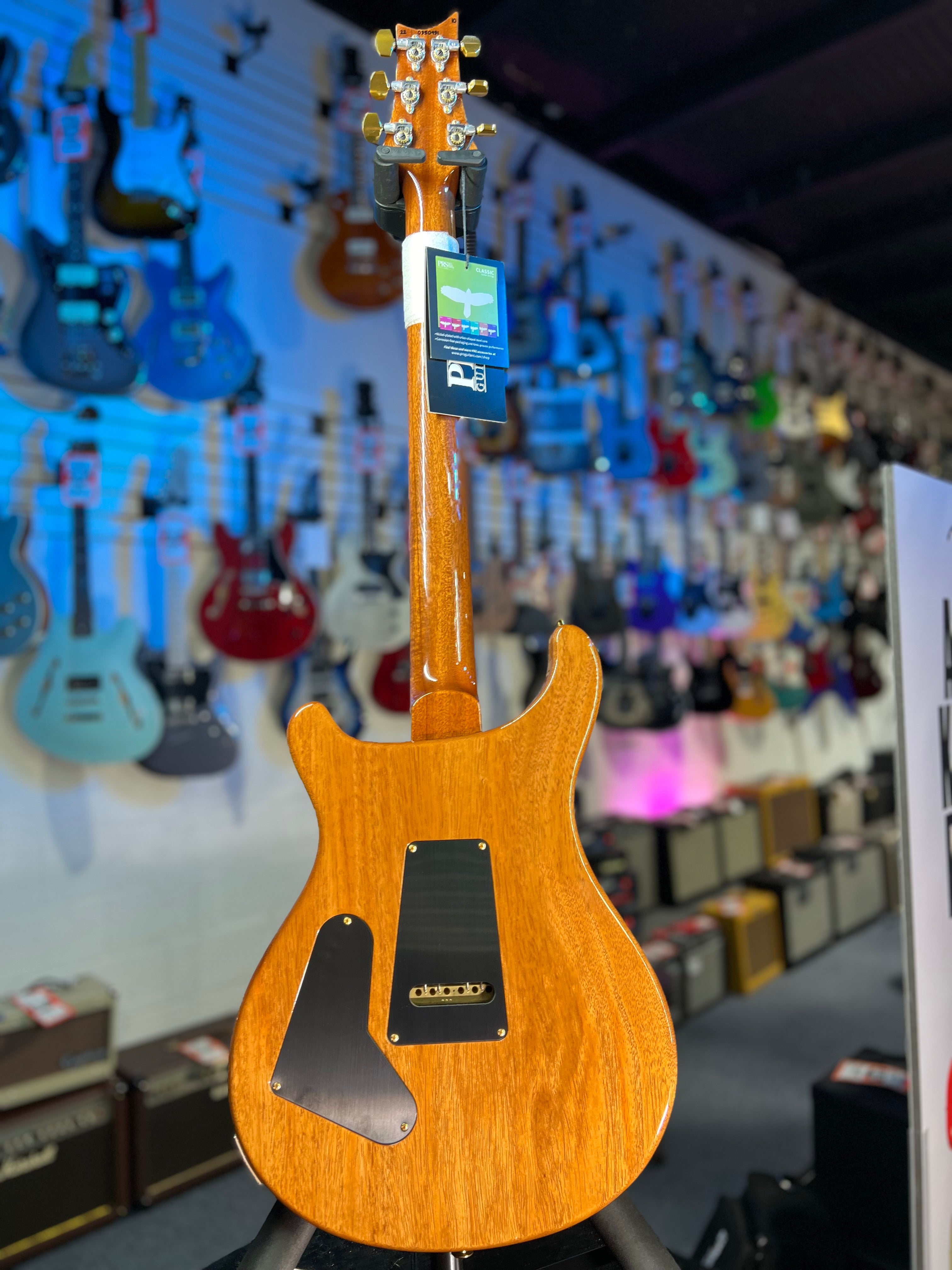 PRS Custom 24 10 Top - Faded Trampas Green Wrap, PRS Hard Case 431