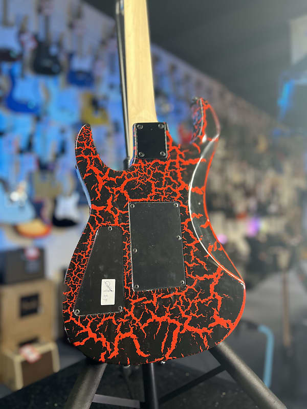 B.C. Rich Gunslinger Retro II - Red Crackle, Get Plek'd Free! 748