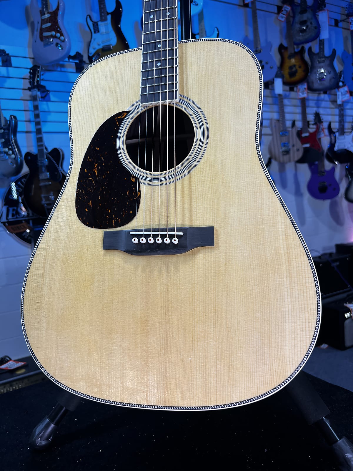 Martin HD-35 Left-Handed Acoustic Guitar - Natural GET PLEK'D! 504