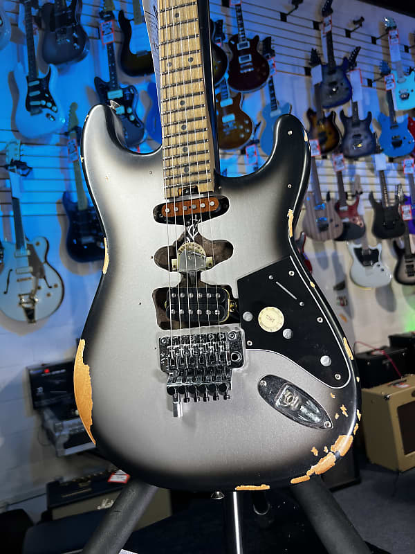 EVH Limited-edition Frankenstein Series Relic Electric Guitar - Silverburst Auth Deal Free Ship! 016