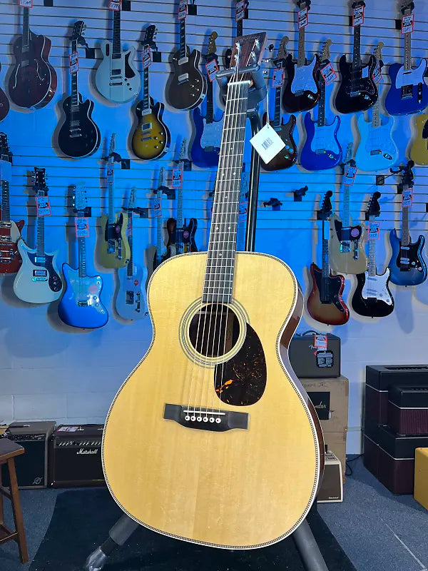 Martin OM-28 Standard Series Acoustic Guitar - Natural with Aging Toner (2025), with Case, Get Plek'd Free 504