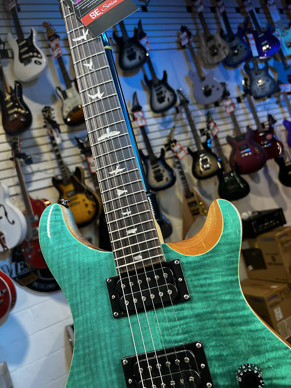 PRS SE Custom 24 Electric Guitar - Turquoise Auth Deal Free Ship! 724 GET PLEK’D!