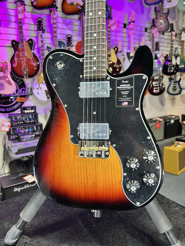Fender American Professional II Telecaster Deluxe - 3-color Sunburst with Rosewood Fingerboard Auth Deal Free Ship! 812 *FREE PLEK WITH PURCHASE*