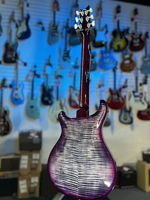 PRS Hollowbody II Piezo 2024 - Custom Color - Charcoal Violet Burst w PRS Case, Signature Dealer, 118 Get Plekd
