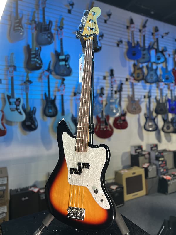 Fender Mark Hoppus Jaguar Bass - 3-color Sunburst with Rosewood Fingerboard, Gig Bag, Free Plek, IN STOCK, Limited 610