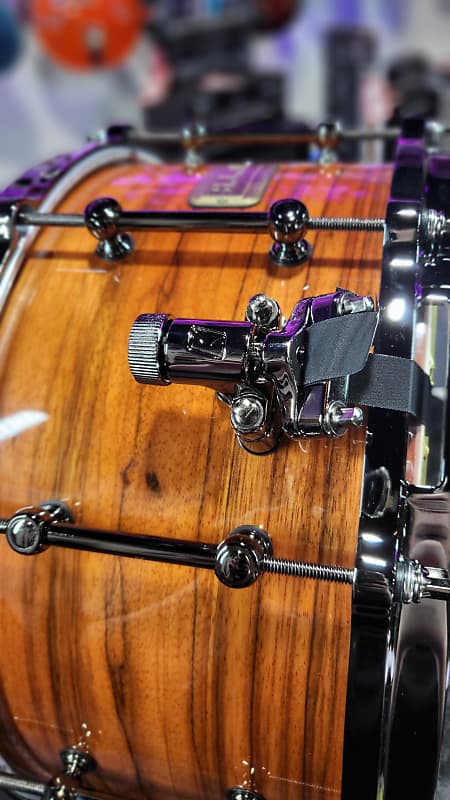 Tama S.L.P. G-Maple Snare Drum - 7 x 14in. - Gloss Tangerine Zebrawood Auth Dealer Free Shipping!