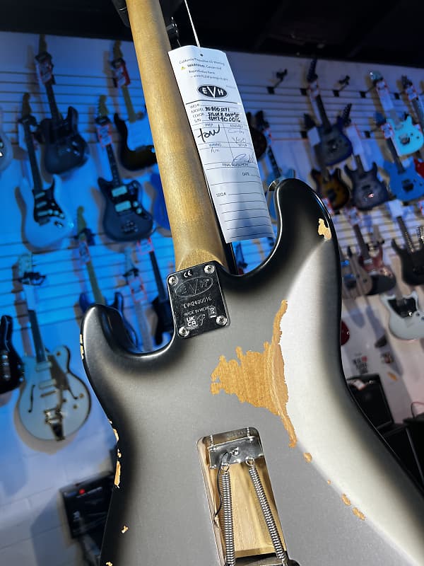 EVH Limited-edition Frankenstein Series Relic Electric Guitar - Silverburst Auth Deal Free Ship! 016