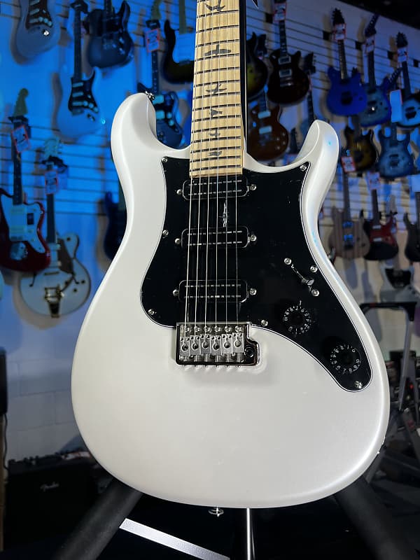 PRS SE NF 3 Electric Guitar - Pearl White with Maple Fingerboard Auth Deal Free Shipping! 971 GET PLEK’D!