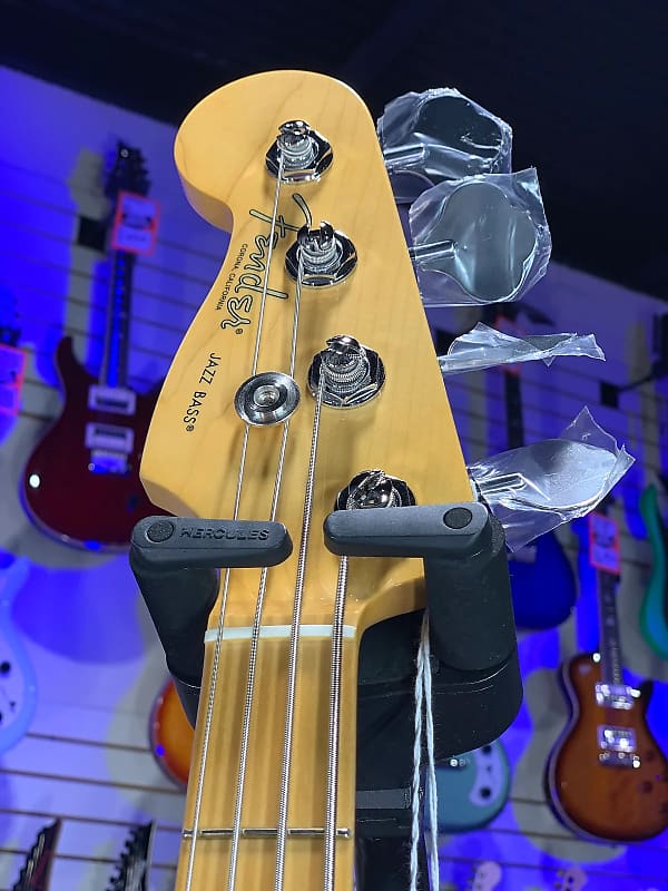 Fender American Professional II Jazz Bass Left-handed Miami Blue Maple Fingerboard Auth Deal! 408