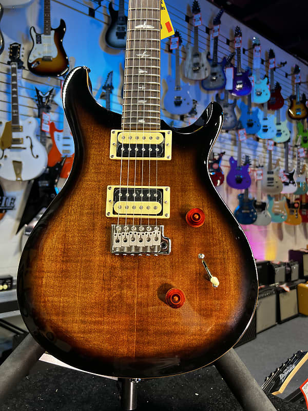 PRS SE Custom 24 Electric Guitar - Black Gold Sunburst Authorized Deal! 278 GET PLEK’D!