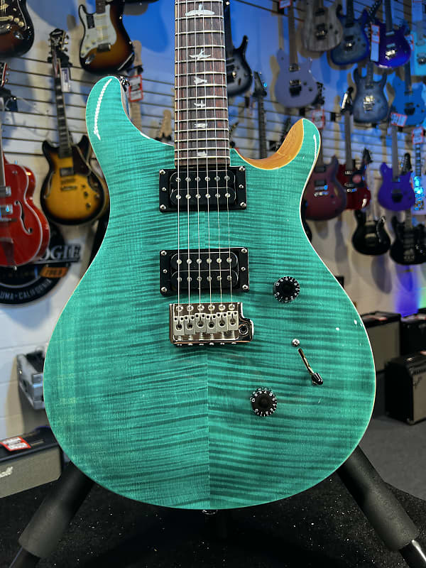 PRS SE Custom 24 Electric Guitar - Turquoise Auth Deal Free Ship! 874 GET PLEK’D!