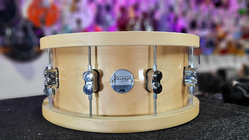 PDP Concept Series Wood Hoop 20-ply Maple Snare - 6.5X14 Authorized Dealer Free Shipping!
