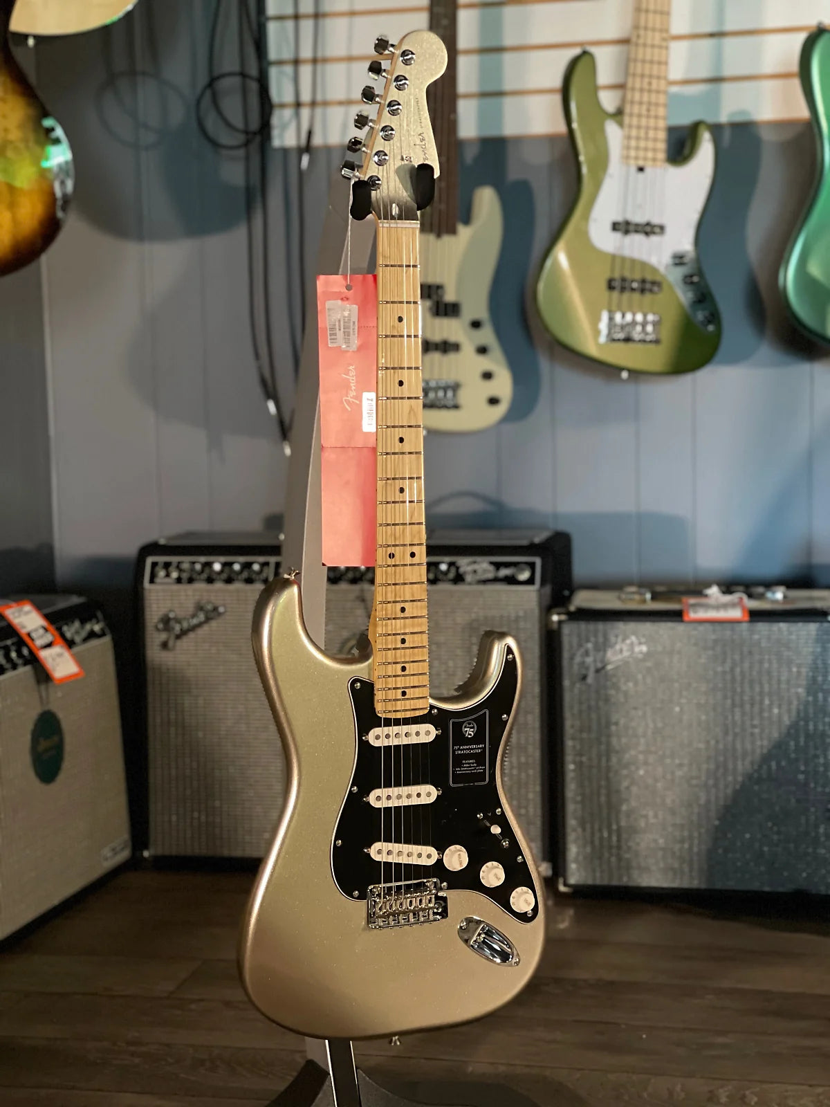 75th Anniversary Stratocaster Electric Guitar, Diamond Anniversary Finish W/ Maple Neck #644