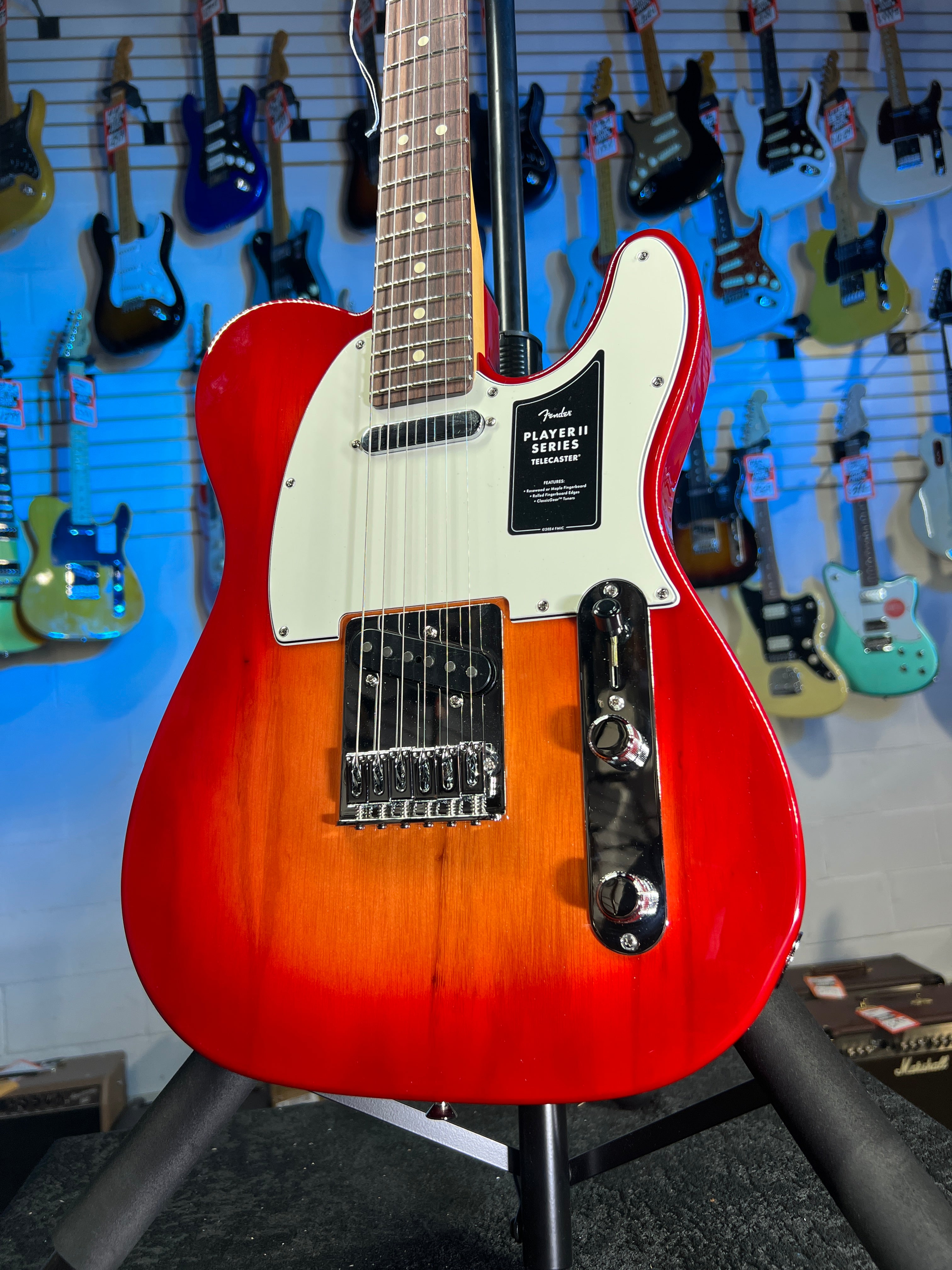Fender Player II Telecaster Electric Guitar - Aged Cherry Burst with Rosewood Fingerboard Auth Deal Free Ship! 975 GET PLEK’D!
