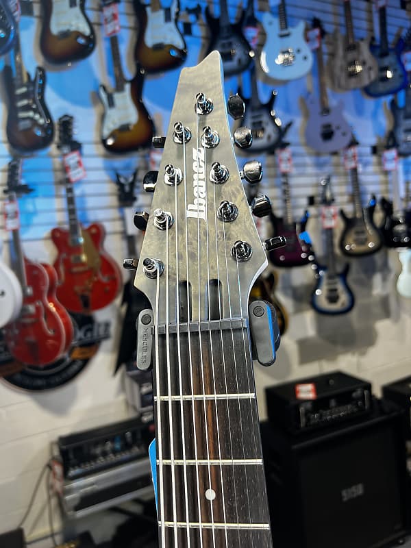 Ibanez Axe Design Lab RG9PB 9-string Electric Guitar - Transparent Gray Flat Auth Dealer Free Shipping! 802 GET PLEK’D!