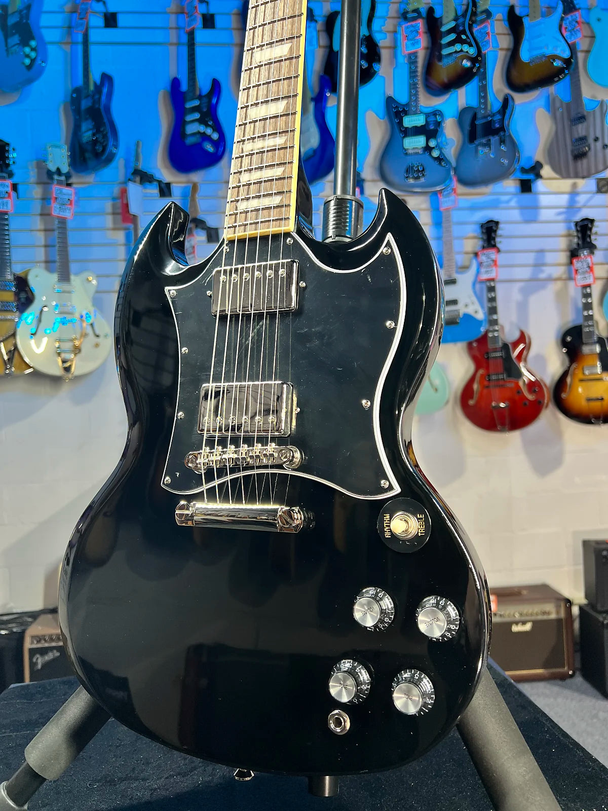 Epiphone SG Standard Ebony 2025 - Ebony, with Premium Gig Bag, Get Plekd 421