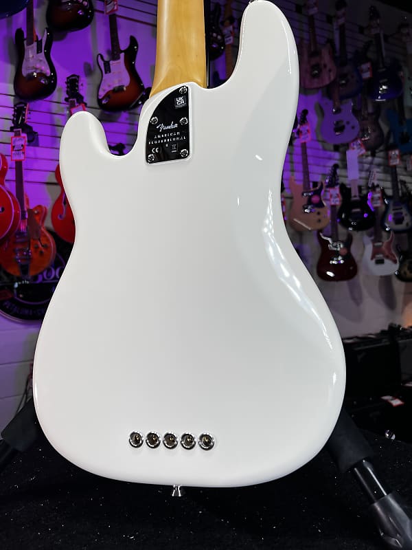 Fender American Professional II Precision Bass V - Olympic White with Rosewood Fingerboard Authorized Dealer Free Shipping! 796 GET PLEK’D!