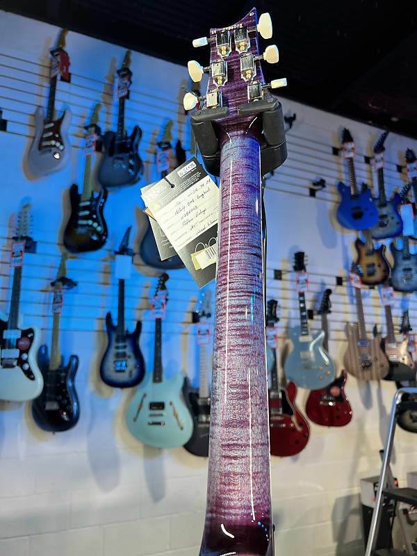2024 PRS Wood Library McCarty Singlecut 594 - Violet w/Matching Stained Maple Neck & Paisley Hardshell Case + PLEK*D #003