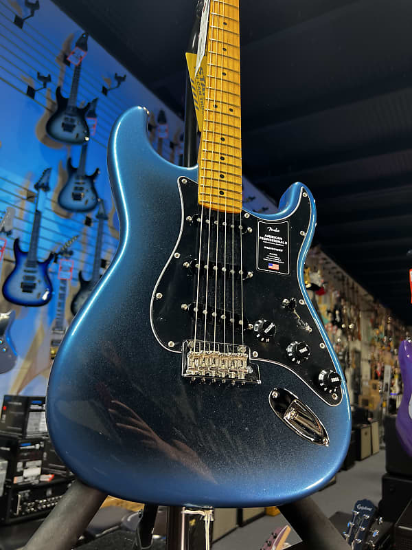 Fender American Professional II Stratocaster - Dark Night with Maple Fingerboard Auth Deal! 794 GET PLEK’D!