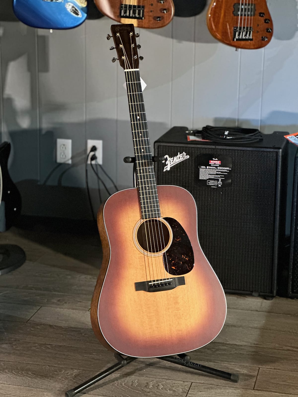 D-18 Satin Acoustic Guitar - Amberburst #805